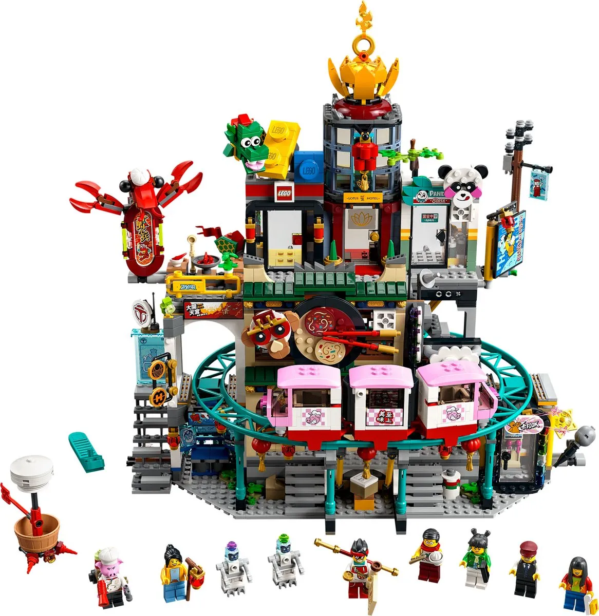 LEGO Monkie Kid De Lantaarnstad 80036 - 2187 Stukken - afbeelding 5 van 6