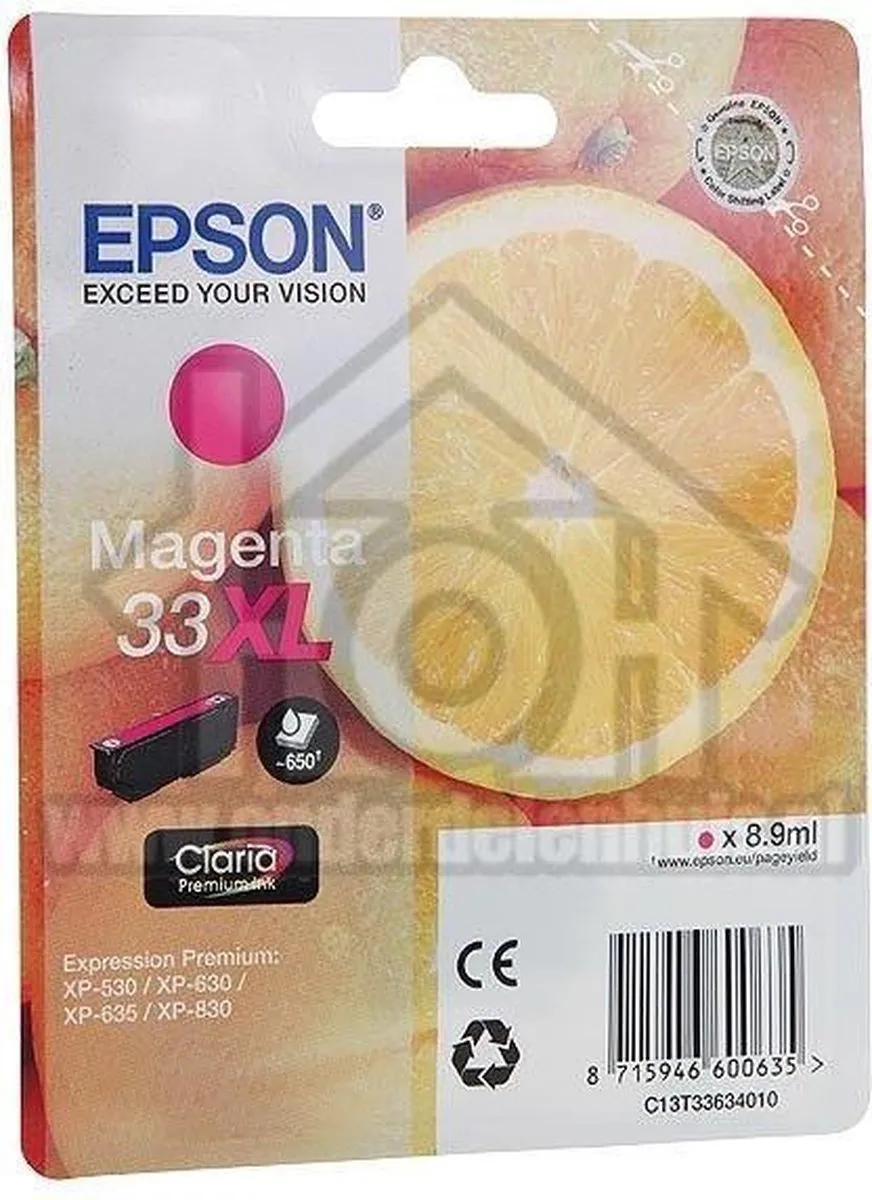 Epson Claria Premium Magenta XL C13T33634010 - 8.9ml