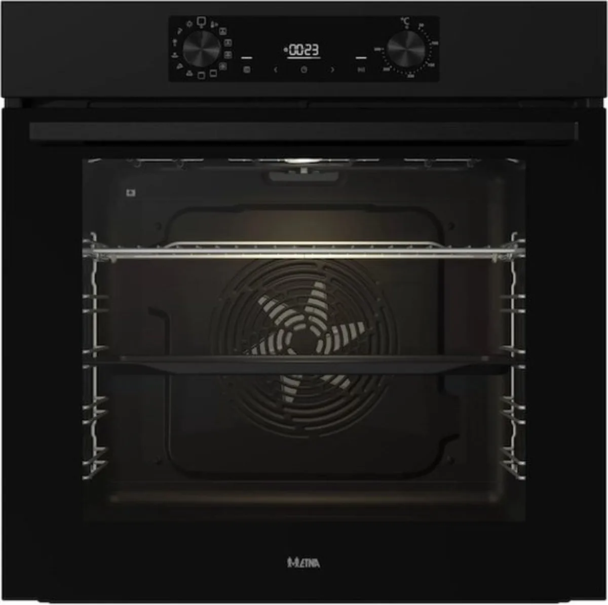 Etna OP316MZ Inbouwoven 77L - Pyrolyse Matzwart