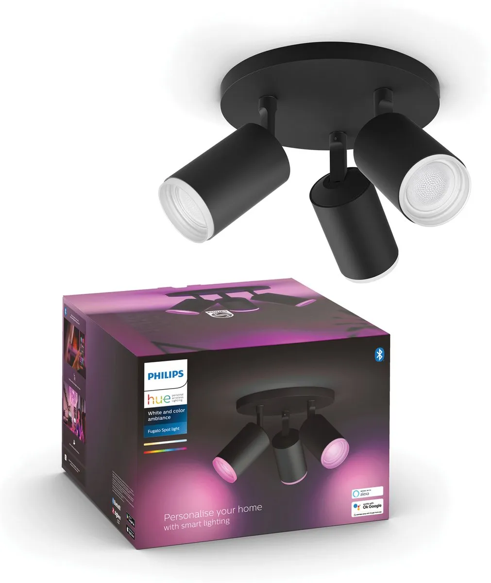 Philips Hue Fugato Opbouwspot 3-spots