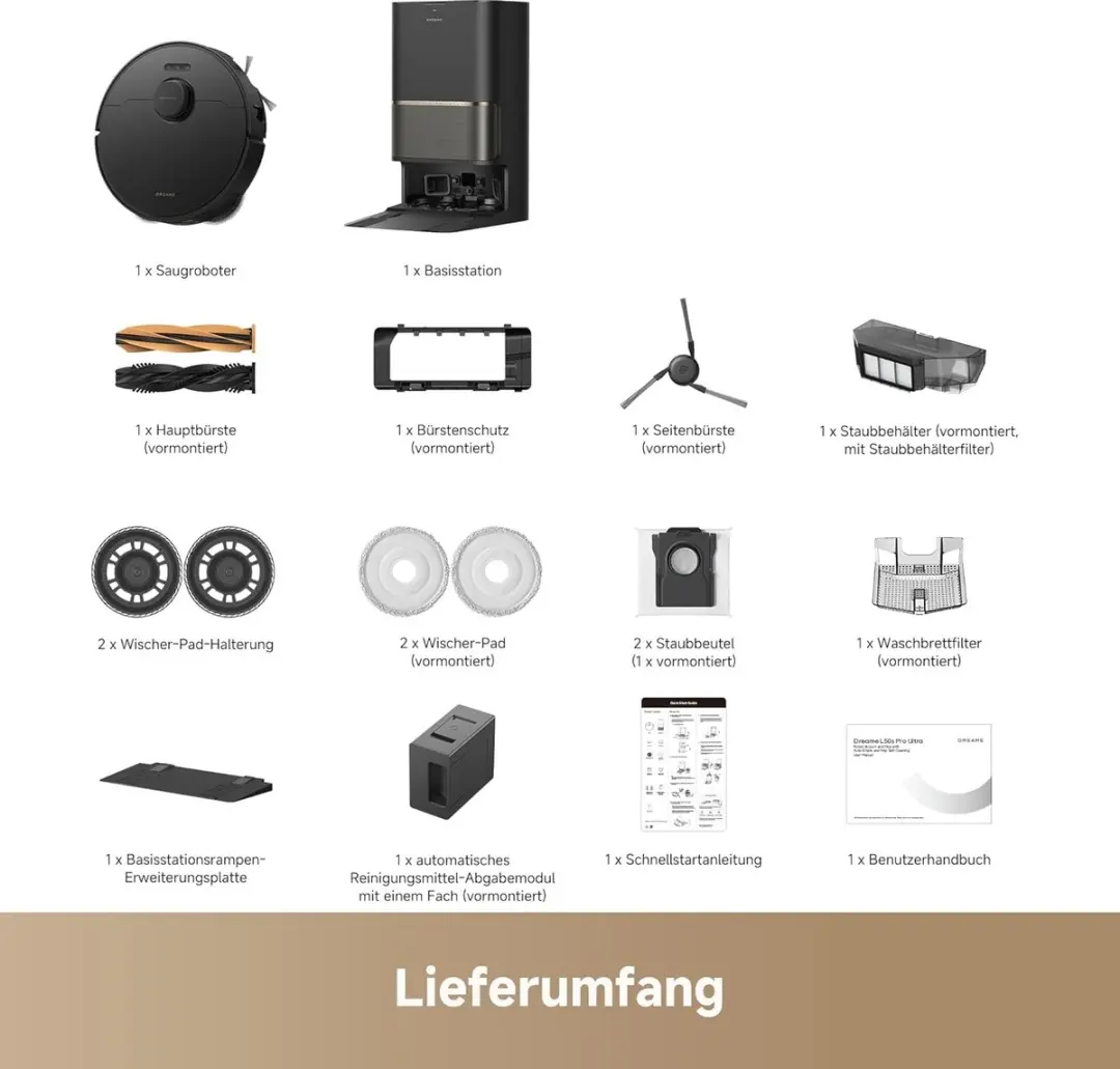 Dreame L50s Pro Ultra Robotstofzuiger - 30.000 Pa - Zwart - afbeelding 6 van 6