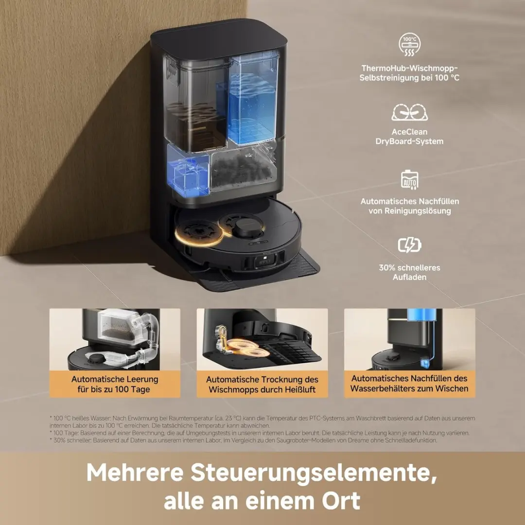 Dreame L50s Pro Ultra Robotstofzuiger - 30.000 Pa - Zwart