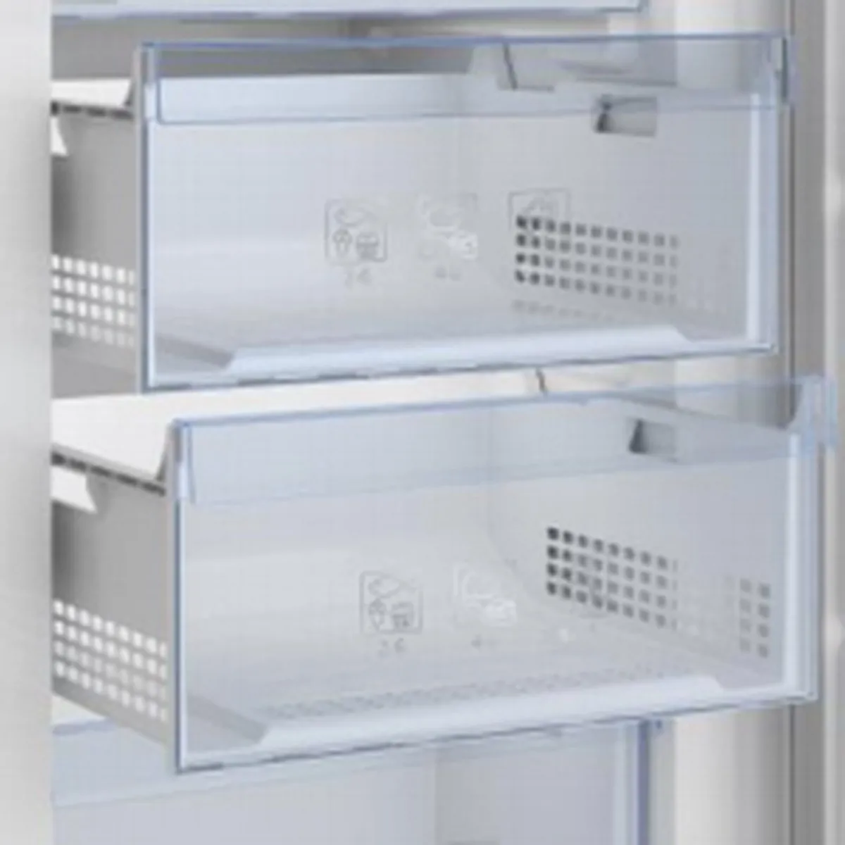 Beko RFNE448E35W Vrieskast 404L - 8 Vakken - 24kg Invriescapaciteit - Wit