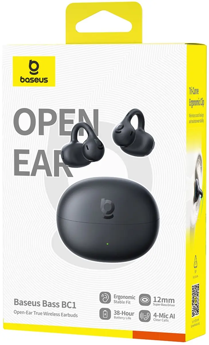 Baseus Bass BC1 Koptelefoon - Draadloos - Zwart