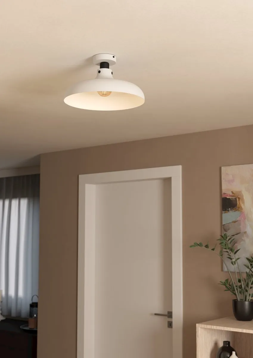 Eglo Matlock Plafondlamp Ø38cm - Grijs/Zwart