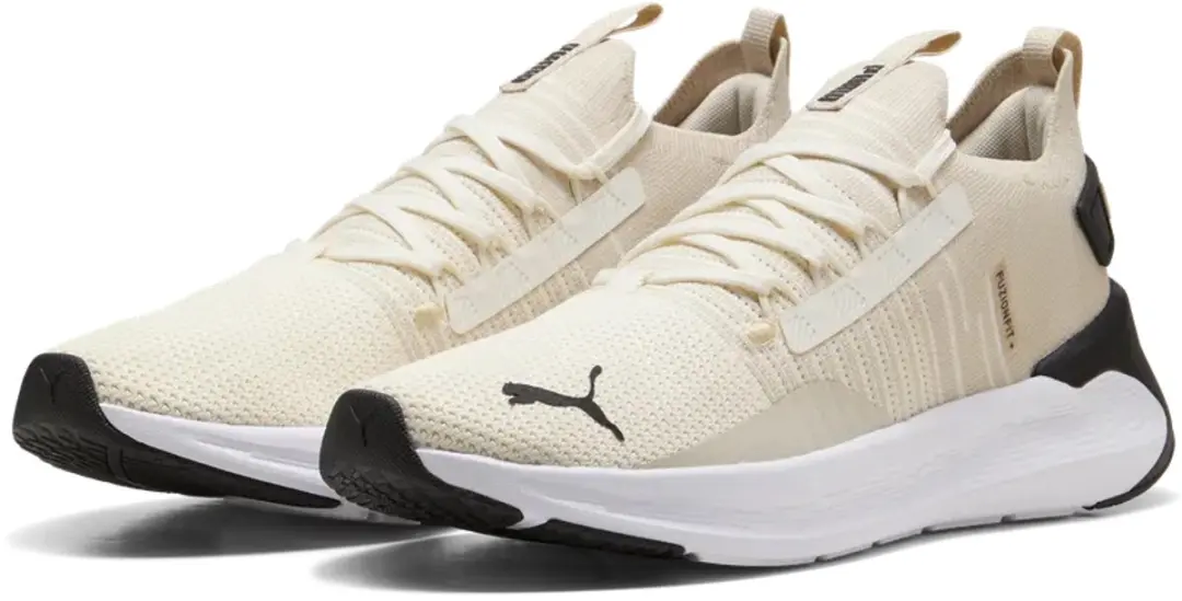 PUMA Softride Symmetry Fuzion LS Sportschoenen - 44 - Warm White