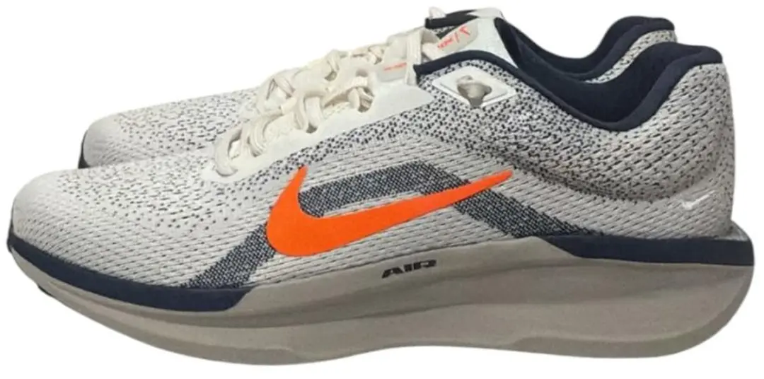 Nike Air Winflo 11 Sportschoenen 42 - Wit/Oranje/Grijs