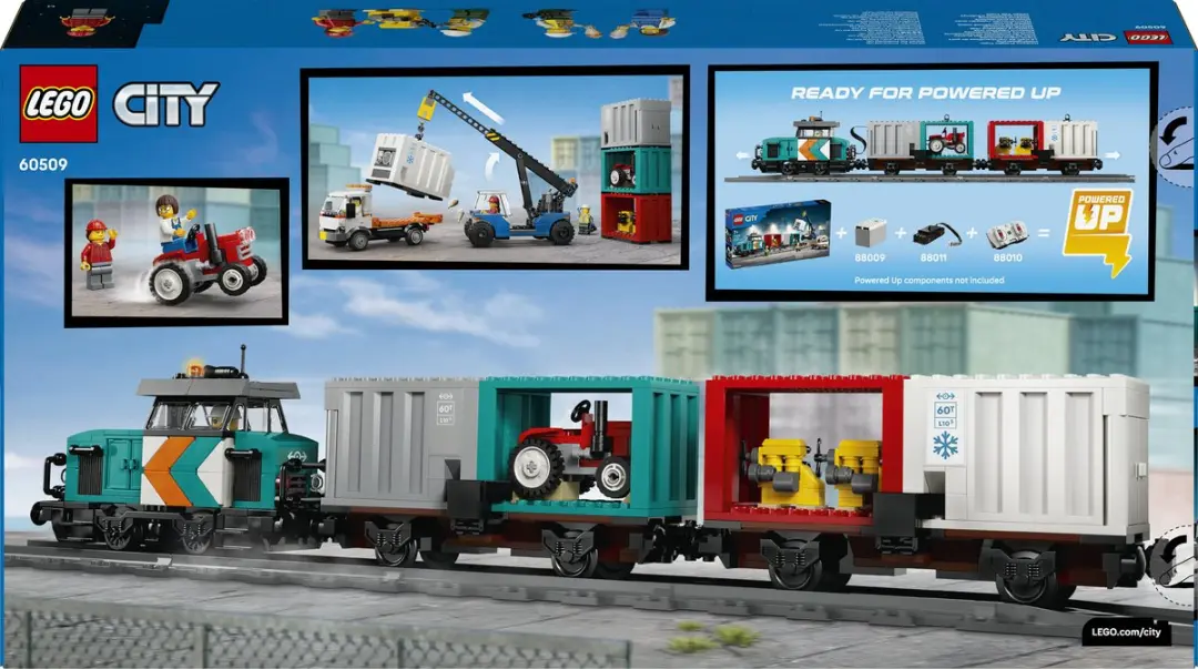 LEGO City Containertrein 60509 - 803 Stukken - 4 Minifiguren