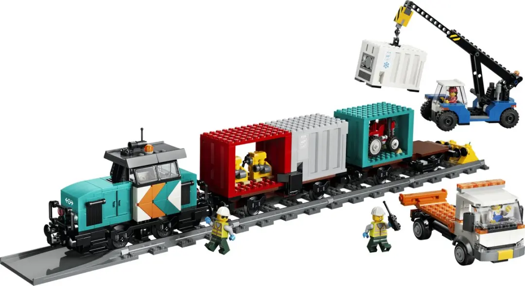 LEGO City Containertrein 60509 - 803 Stukken - 4 Minifiguren