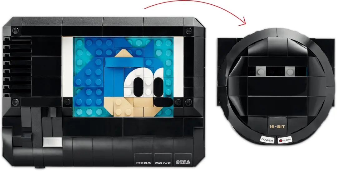 LEGO SEGA Mega Drive Console - 479 Stukken - Zwart - afbeelding 6 van 6