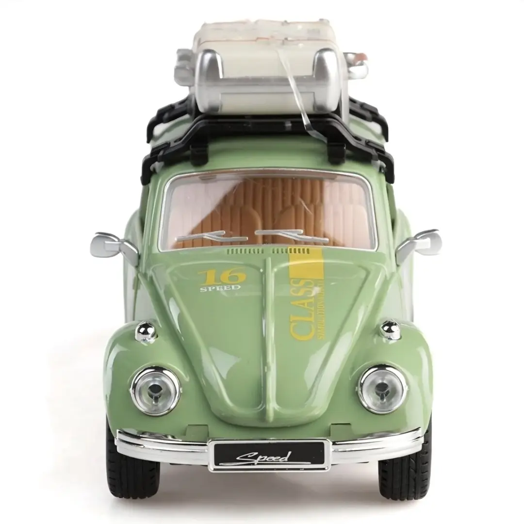 Ruby Toys Deluxe Retro Rides VW Kever 1:24 - Licht & Geluid Groen
