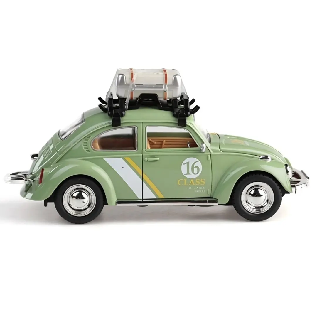 Ruby Toys Deluxe Retro Rides VW Kever 1:24 - Licht & Geluid Groen