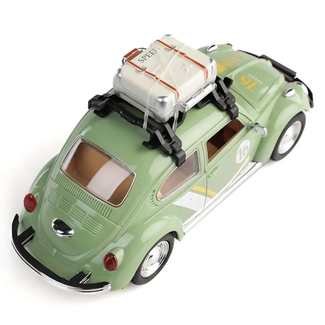 Ruby Toys Deluxe Retro Rides VW Kever 1:24 - Licht & Geluid Groen