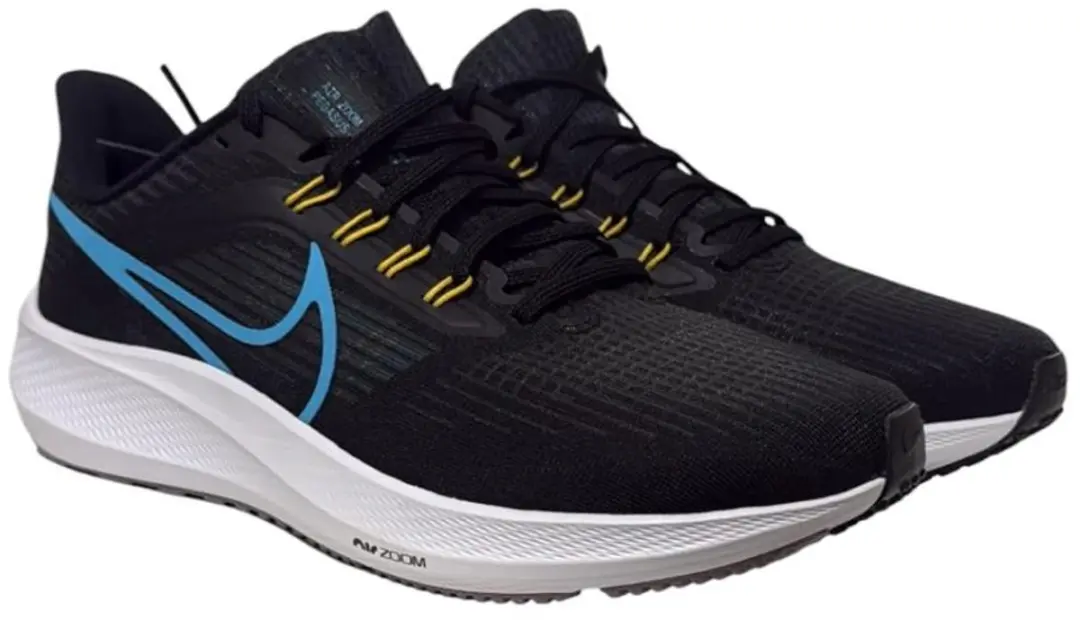 Nike Air Zoom Pegasus 39 Sportschoenen 45.5 - Zwart/Wit/Blauw