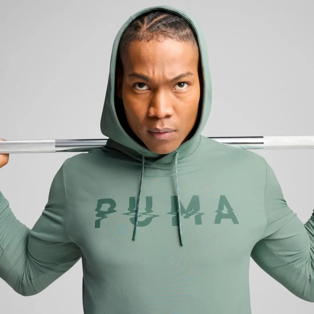 PUMA Cloudspun Branded Hoodie Heren - M - Groen