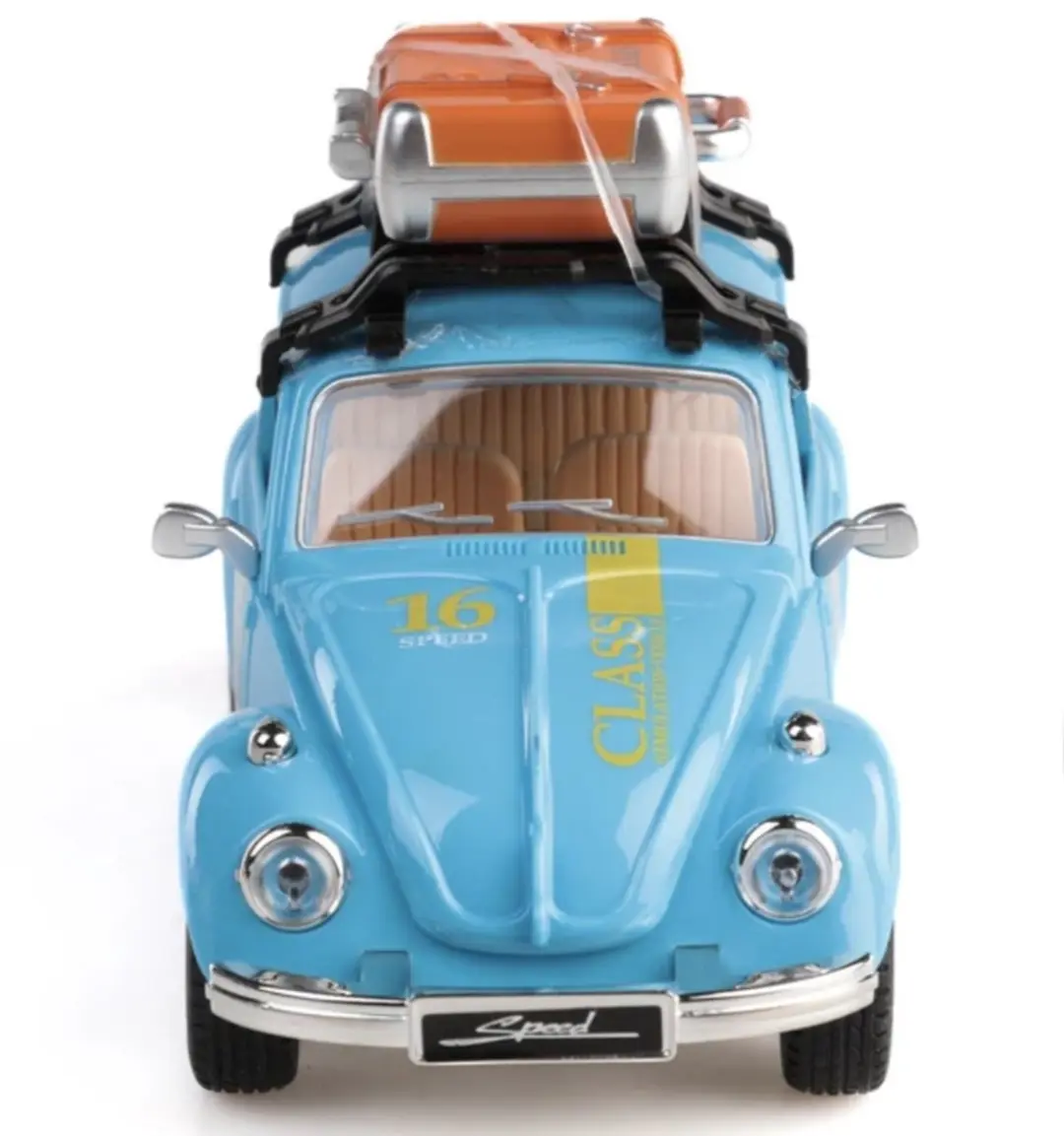 Ruby Toys Deluxe Retro Rides VW Kever 1:24 - Licht en Geluid Blauw