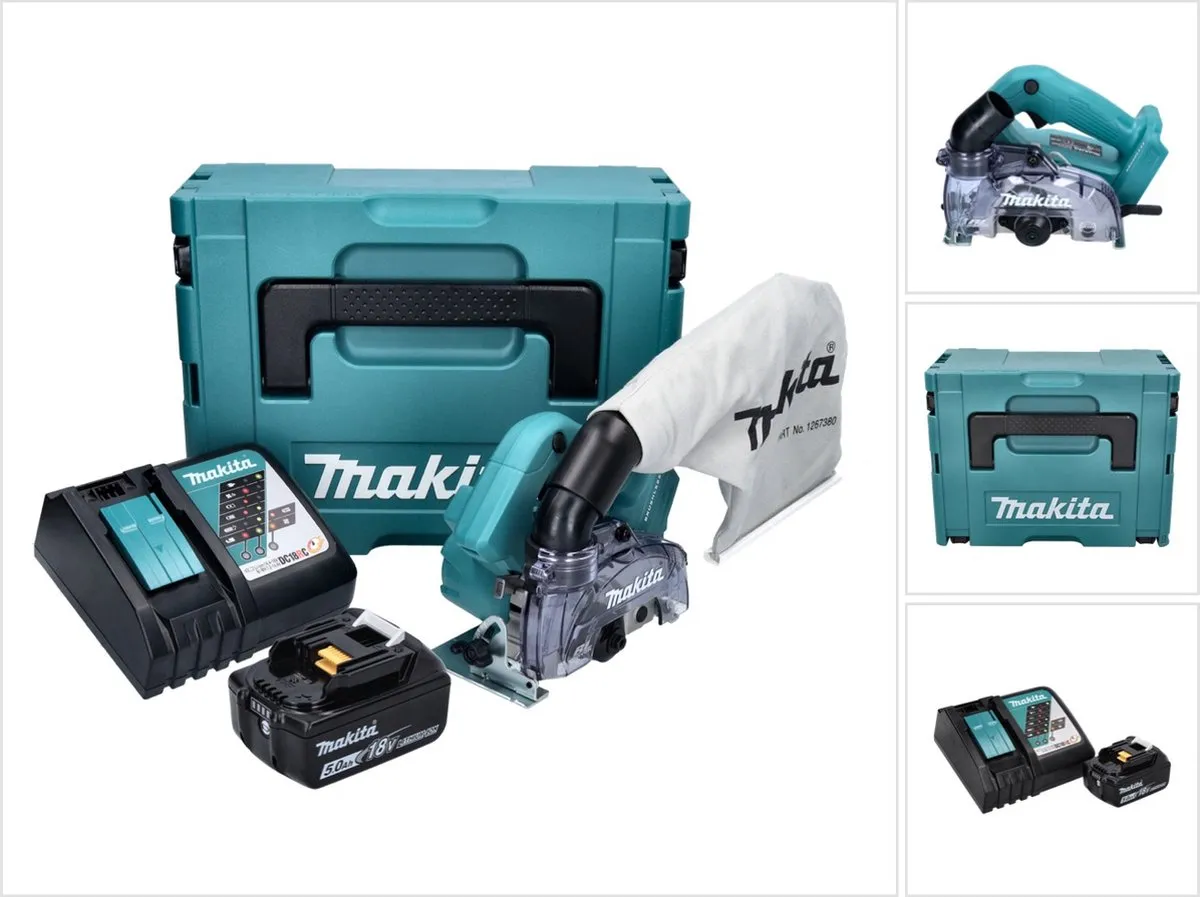 Makita DCC500RT1J Accu-Diamantslijper 18V 125mm