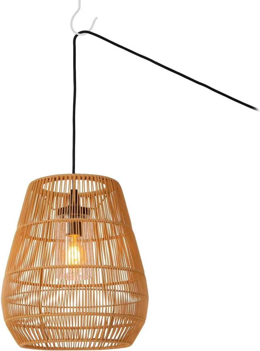 Lucide Nerida Hanglamp Ø35cm - 1xE27 - IP44 - Naturel