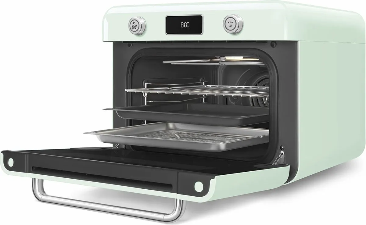 Smeg COF01PGEU Combi-stoomoven - Watergroen - 30L