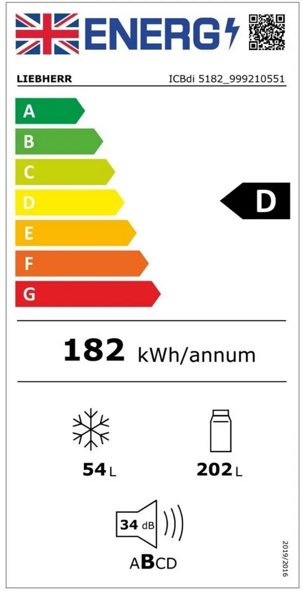 Liebherr ICBdi 5182-20 Inbouw Koel-Vriescombinatie 256L - Wit