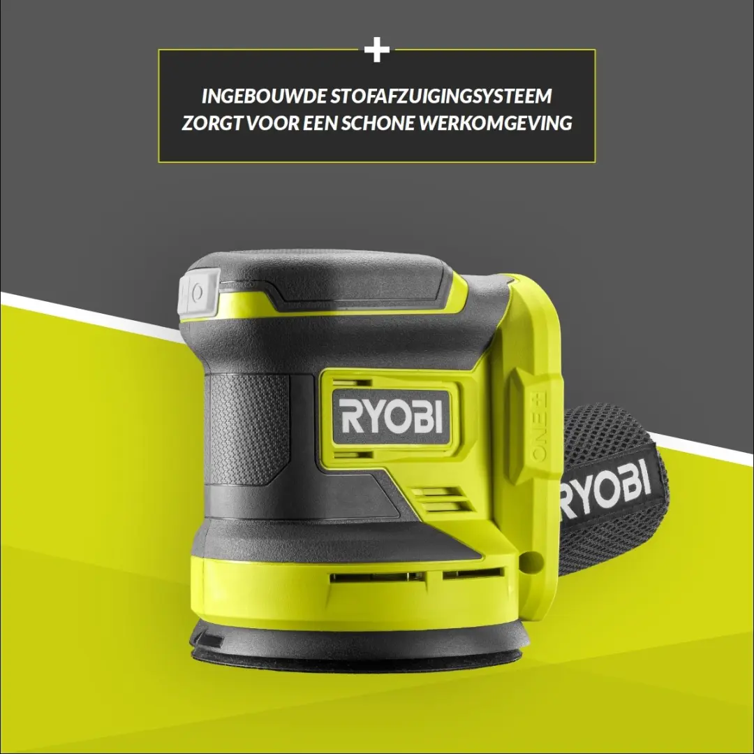 Ryobi One+ RROS18-0 Excentrische Schuurmachine 125mm - 3 Vellen