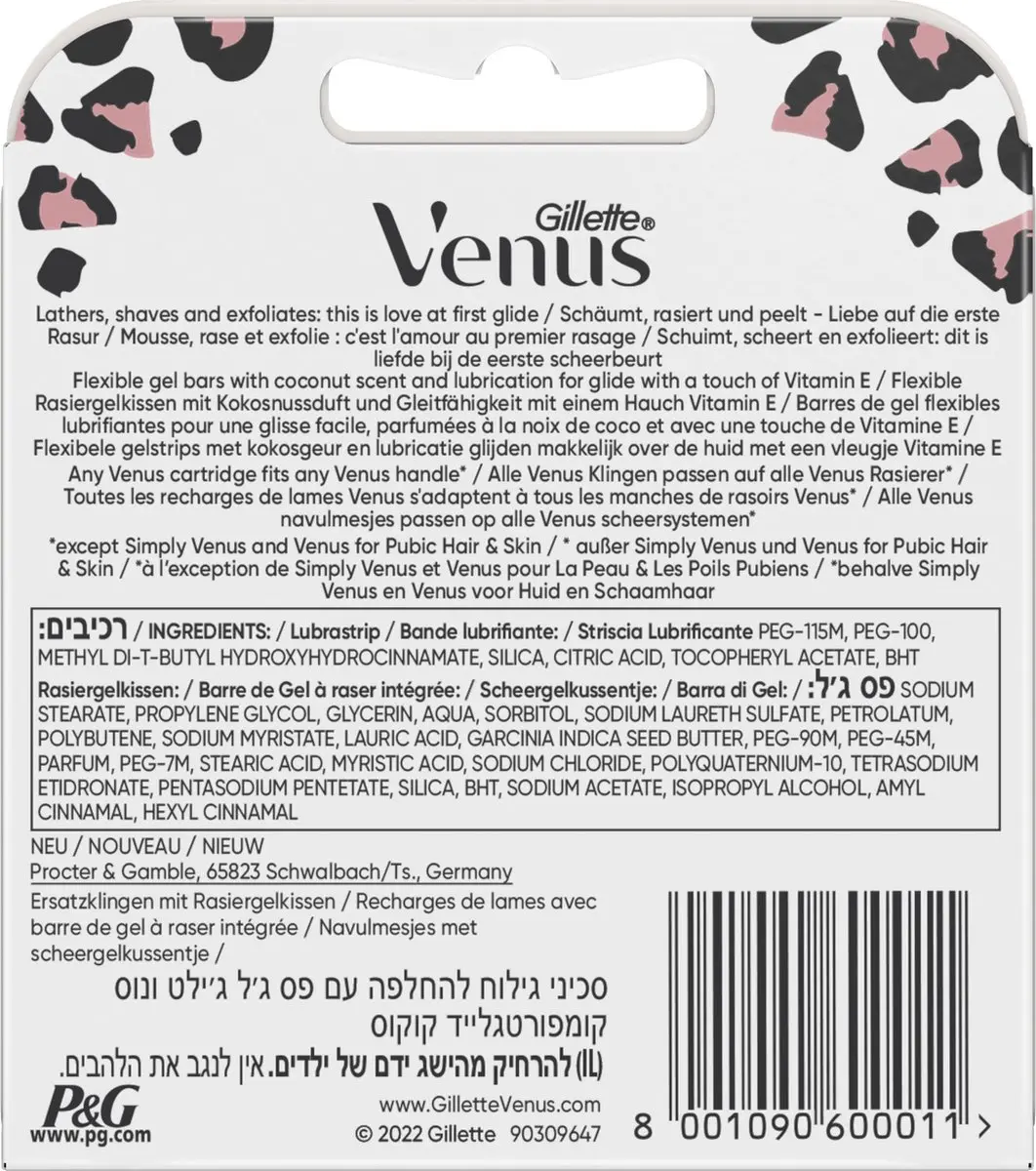 Gillette Venus Comfortglide Coconut Scheermesjes - 6 Stuks