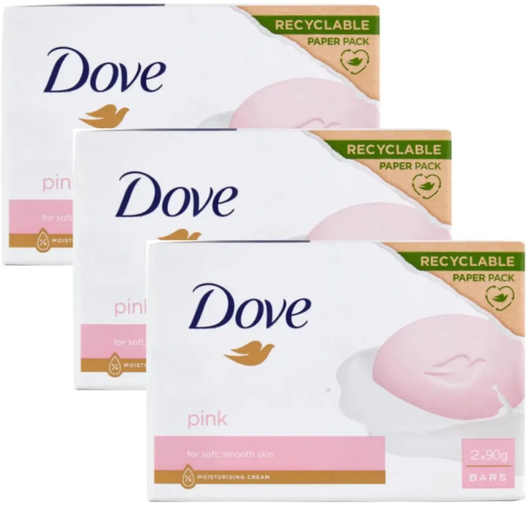 Dove Pink Beauty Bar 2x90g Zeep - Hydraterend