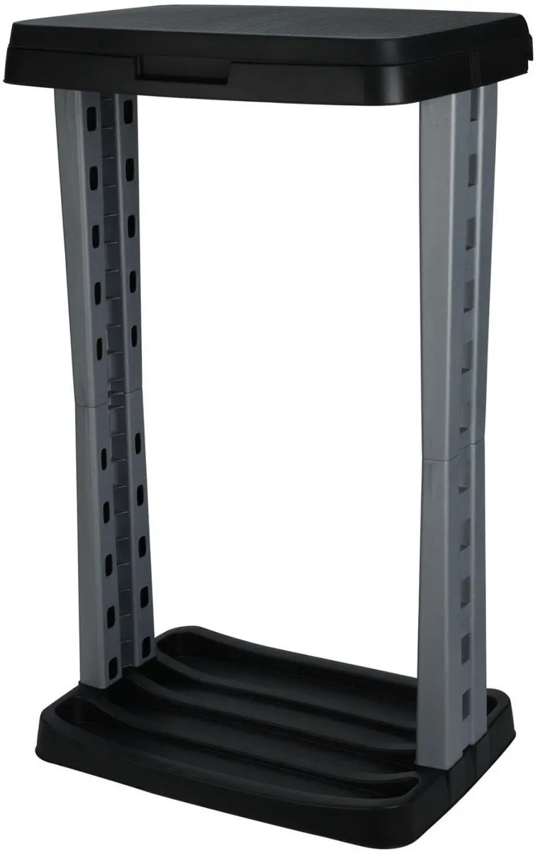 Excellent Houseware Vuilniszakhouder 60L - 2 Stuks - Antraciet