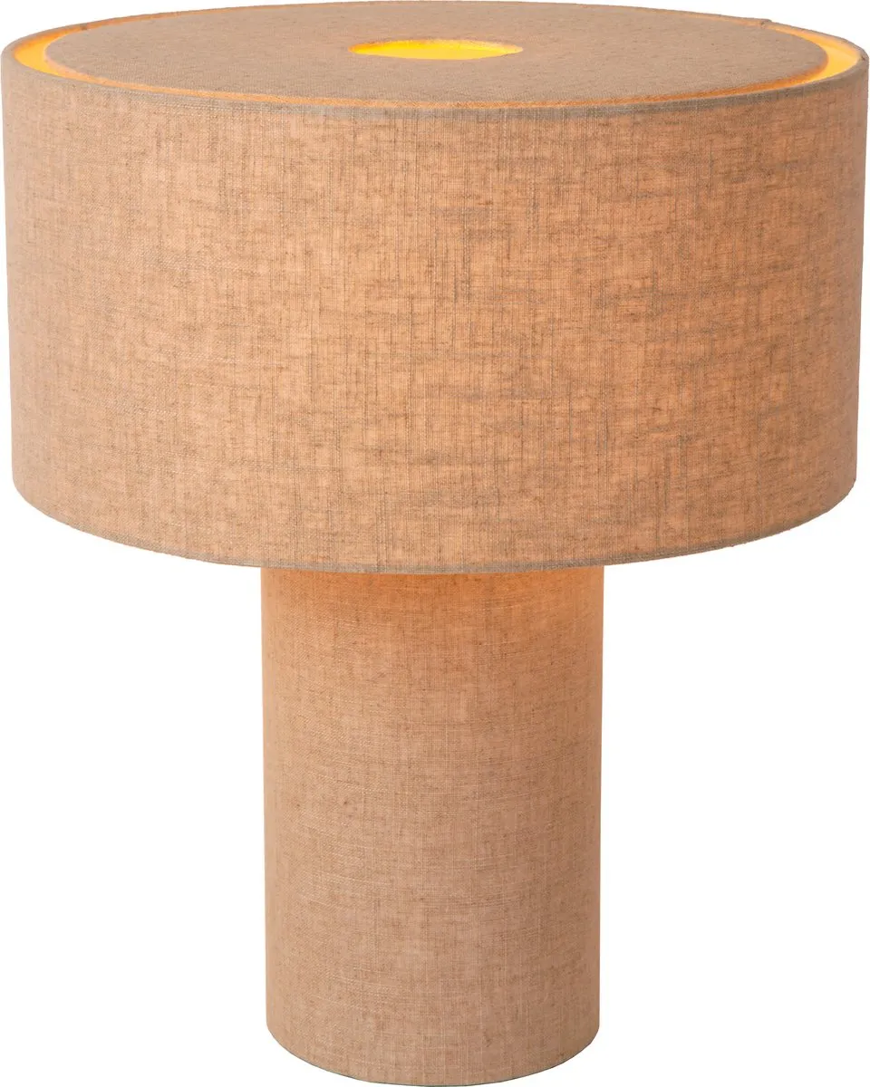 Lucide Leeroy Tafellamp E27 - 42cm Taupe