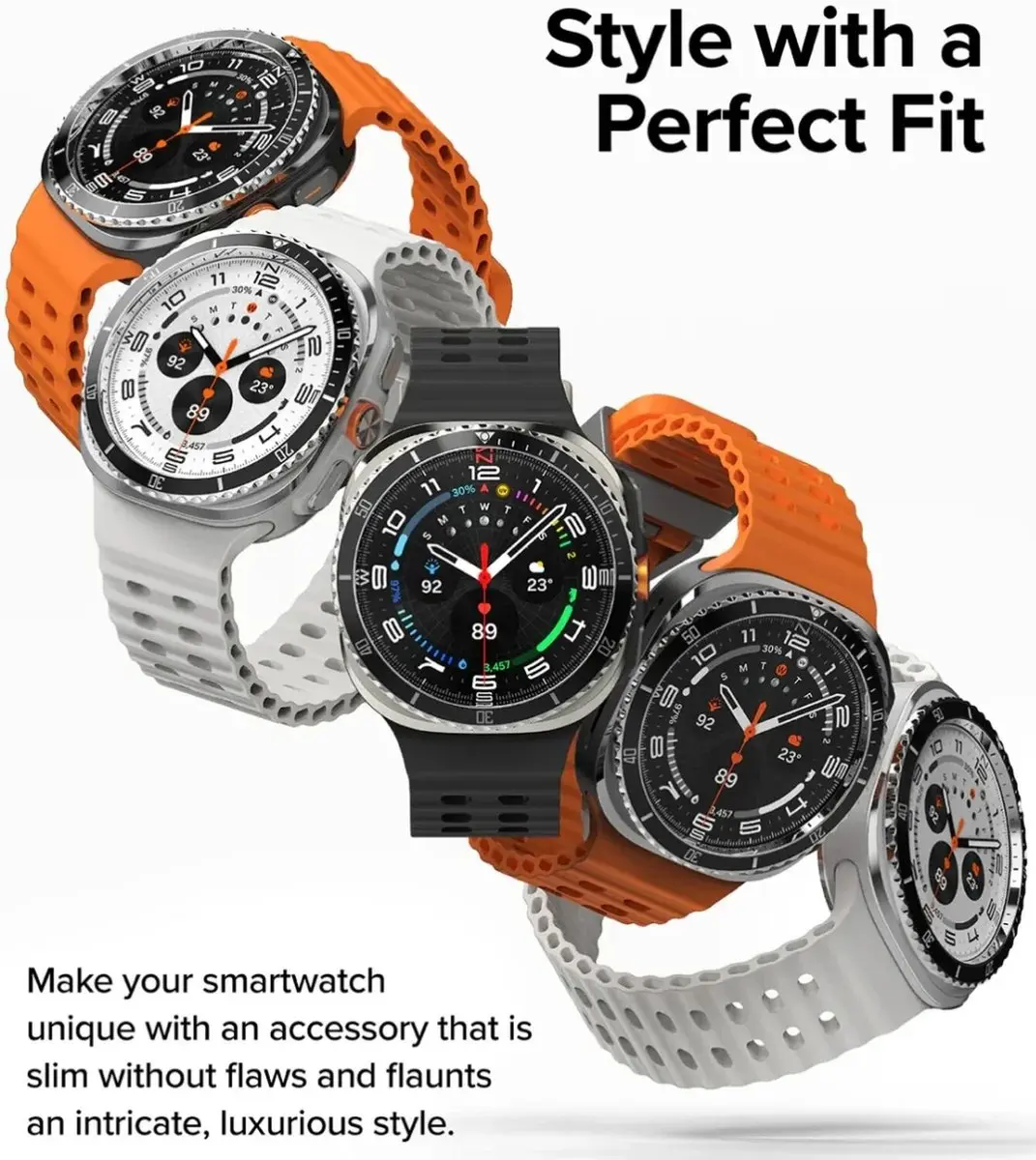 Ringke Bezel Styling + Tempered Glass Samsung Galaxy Watch Ultra 47mm - Zwart