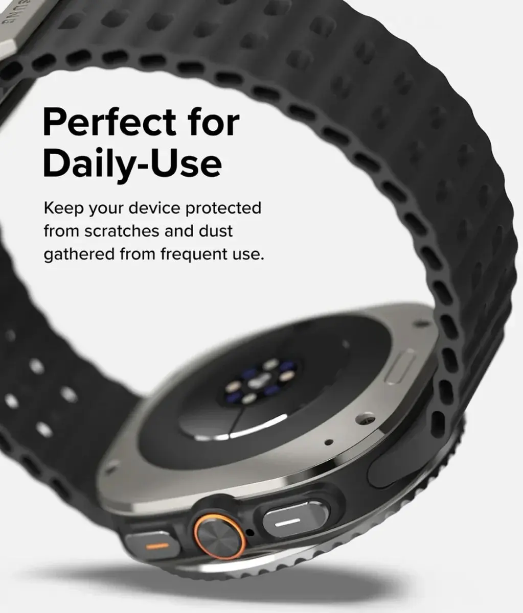 Ringke Bezel Styling + Tempered Glass Samsung Galaxy Watch Ultra 47mm - Zwart