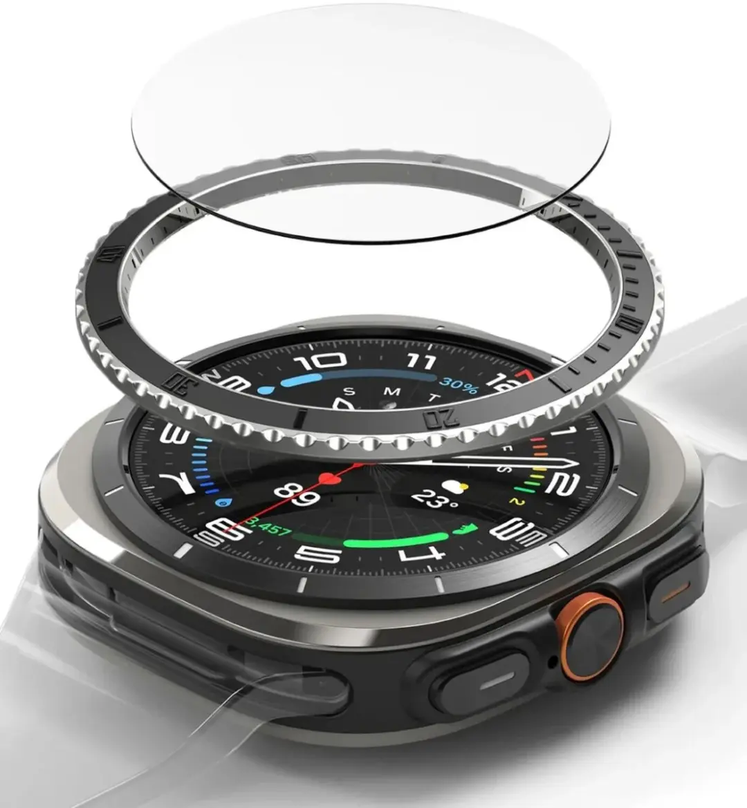 Ringke Bezel Styling + Tempered Glass Samsung Galaxy Watch Ultra 47mm