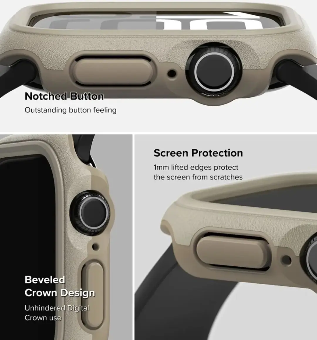 Ringke Onyx Hoesje Apple Watch 10/11 46mm - Sand