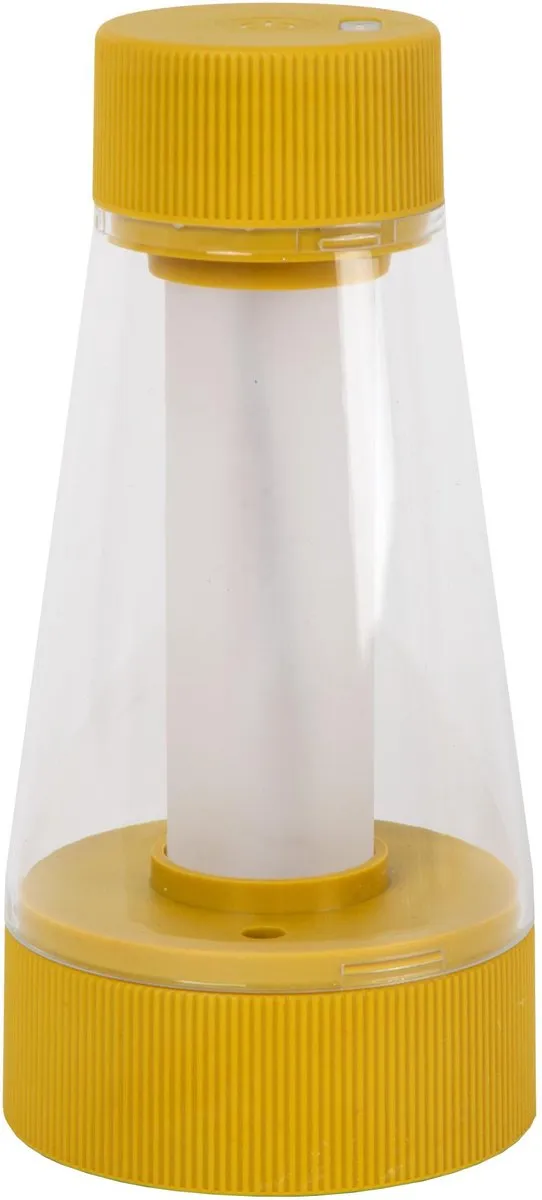 Lucide LORALI Oplaadbare Tafellamp - Ø7,7cm - 1x1,2W LED - IP44 - Okergeel