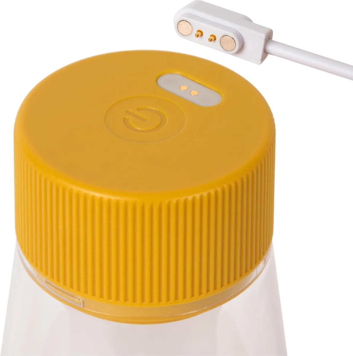 Lucide LORALI Oplaadbare Tafellamp - Ø7,7cm - 1x1,2W LED - IP44 - Okergeel
