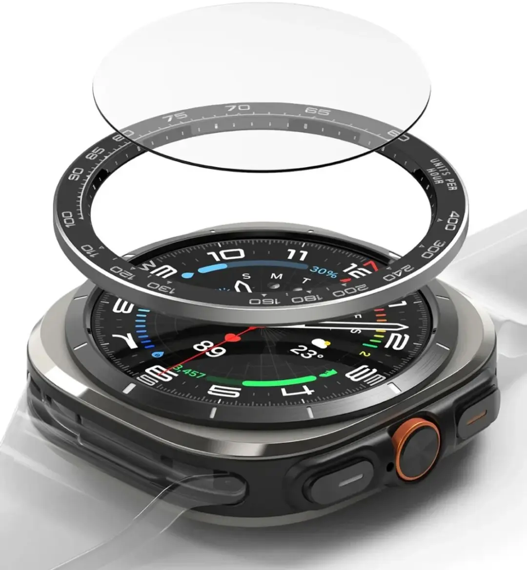 Ringke Bezel Styling + Tempered Glass Samsung Galaxy Watch Ultra 47mm