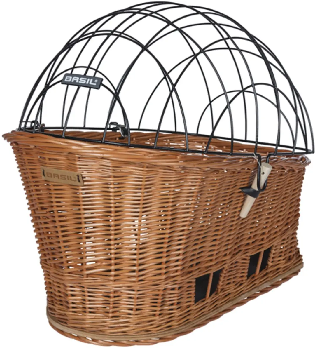 Basil Pasja Hondenfietsmand L - Achter - Bruin - 38L