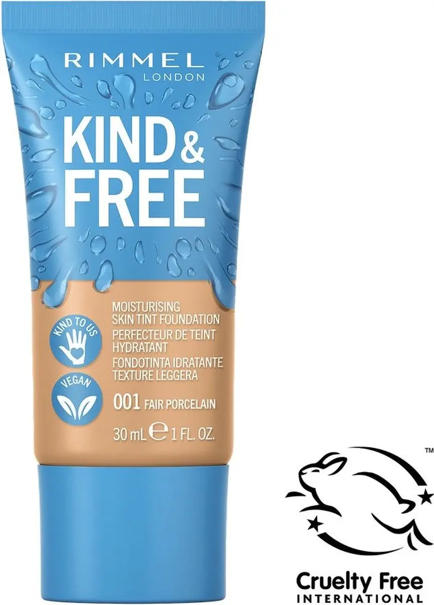 Rimmel London Kind & Free Foundation 001 Fair Porcelain - 30ml