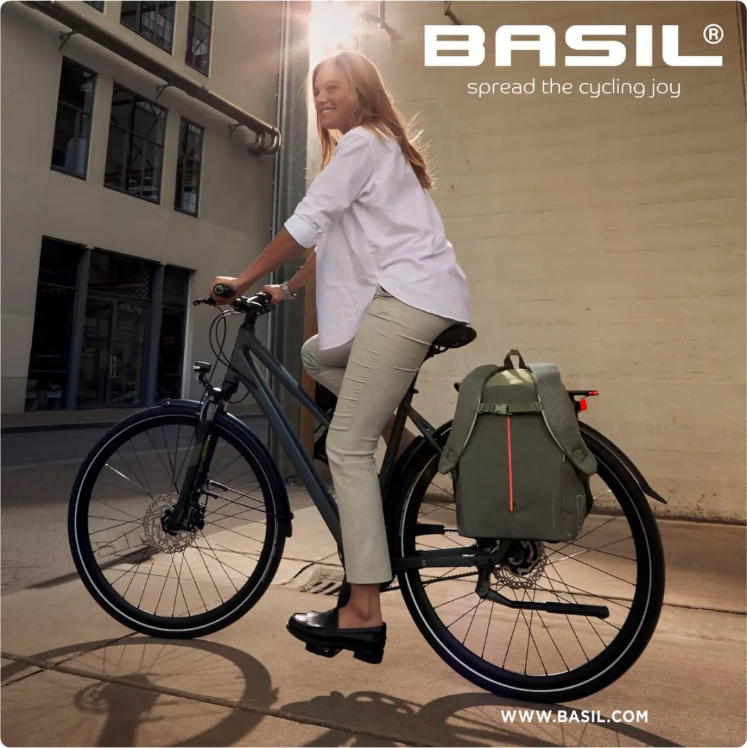 Basil B-Safe Commuter Rugzak 13L - Groen - 13 inch Laptop - afbeelding 6 van 6