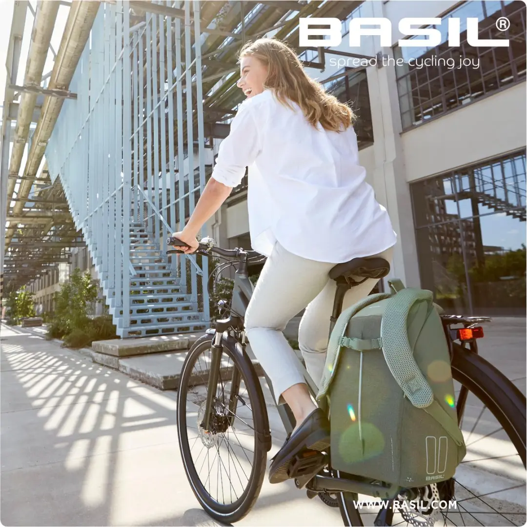 Basil B-Safe Commuter Rugzak 13L - Groen - 13 inch Laptop