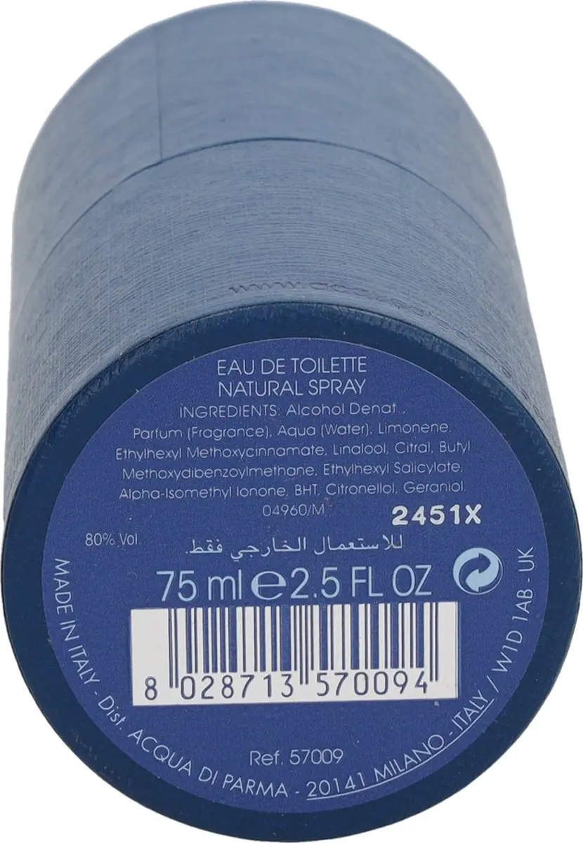 Acqua di Parma Blu Mediterraneo Bergamotto di Calabria Eau de Toilette 75ml