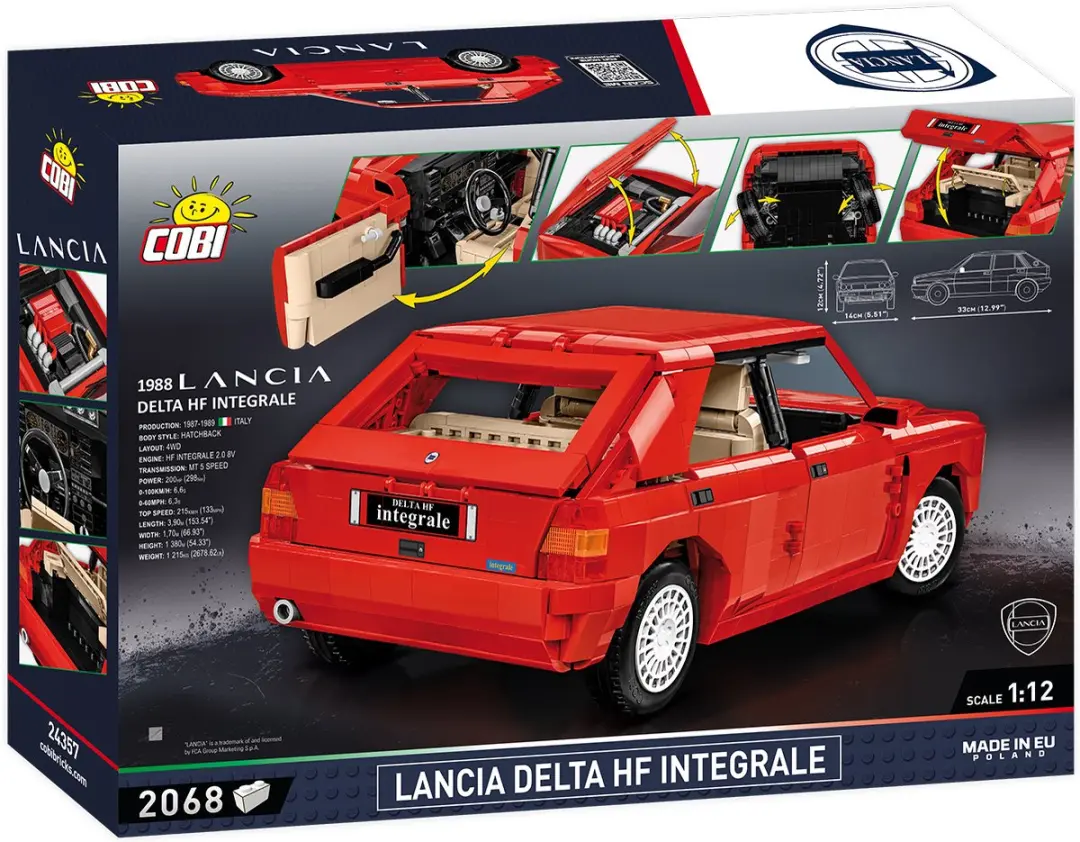 Cobi 24357 Lancia Delta HF Integrale - 2068 Stuks - Meerkleurig