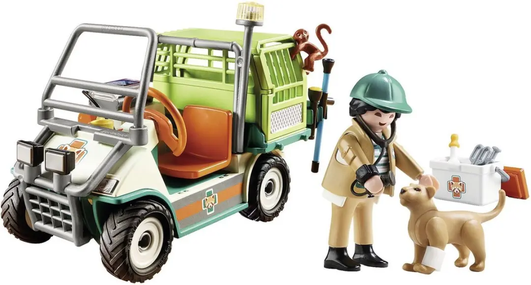 Playmobil Family Fun Dierenverzorger Voertuig 70346 - Multicolor