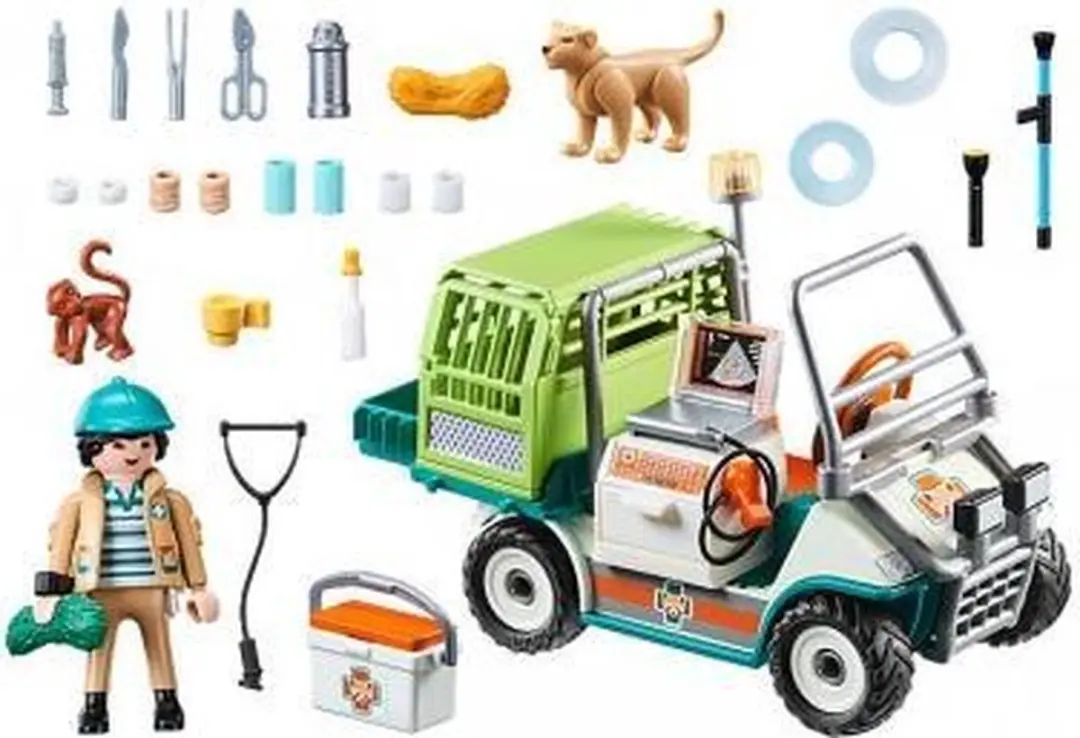 Playmobil Family Fun Dierenverzorger Voertuig 70346 - Multicolor - afbeelding 6 van 6