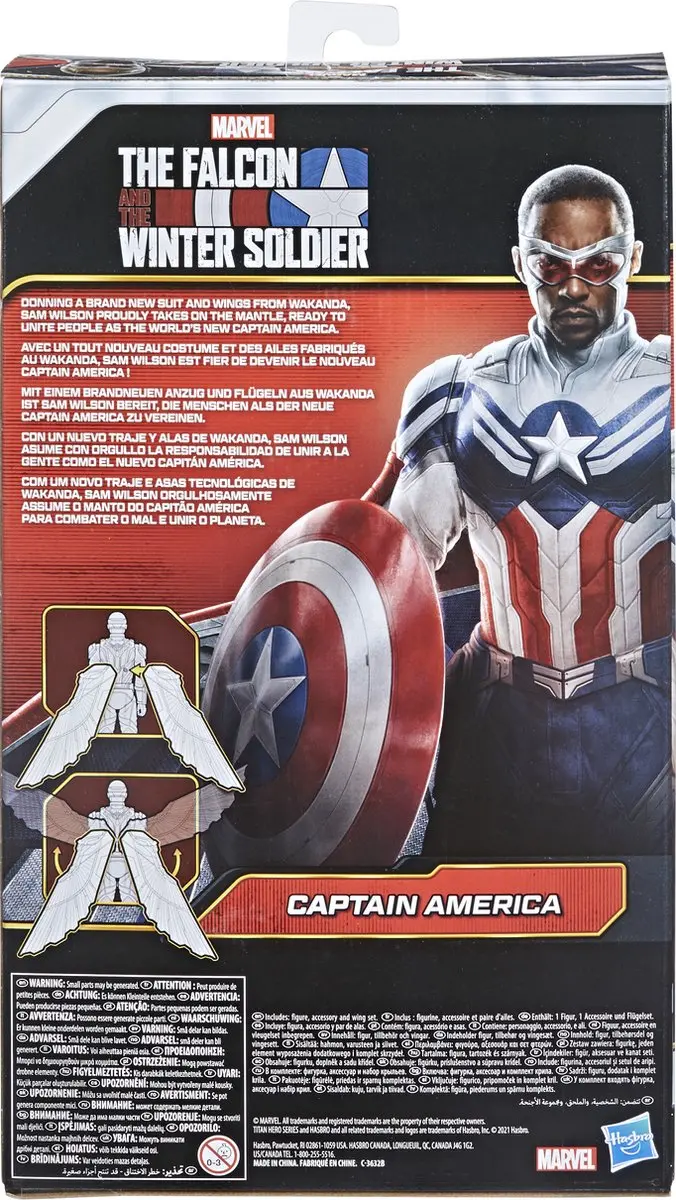 Marvel Avengers Titan Hero F2075 Speelfiguur - 30cm - Falcon The Wintersoldier