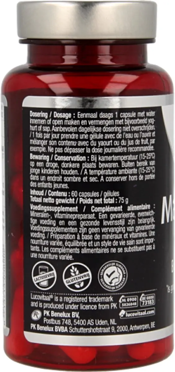 Lucovitaal Magnesium 400 + B6 & L-Tryptofaan 60 Capsules