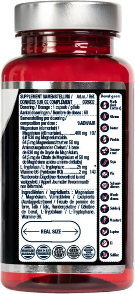 Lucovitaal Magnesium 400 + B6 & L-Tryptofaan 60 Capsules