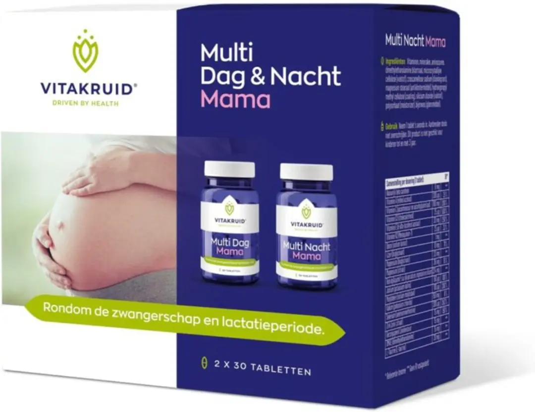 Vitakruid Multi Dag & Nacht Mama 120 tabletten - 2x60