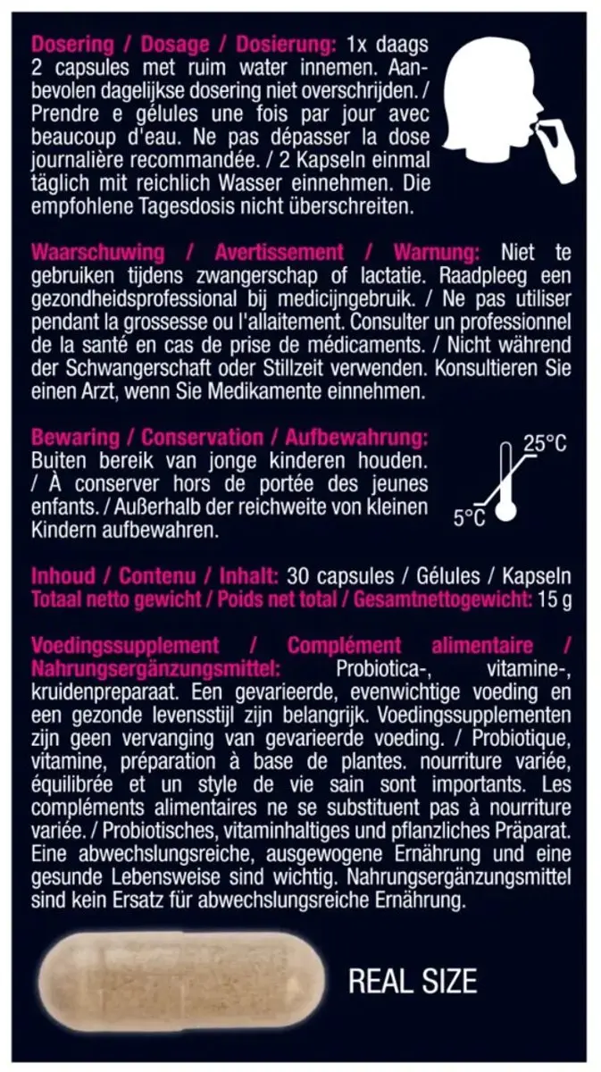 Lucovitaal Bioticomel Intiem - 60 Capsules