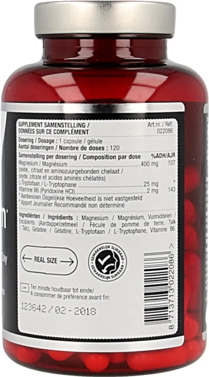 Lucovitaal Magnesium 400 + B6 + L-Tryptofaan 120 Capsules